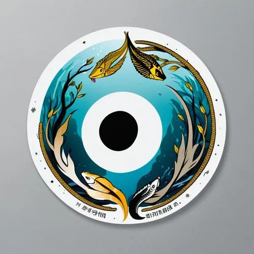 oceanus,gillmor,taniwha,dharma wheel,front disc,drumhead,Unique,Design,Sticker