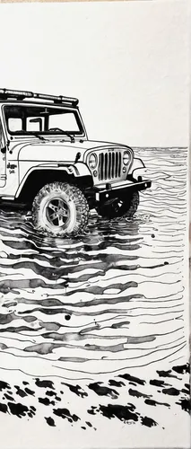 jeep wagoneer,jeep wrangler,jeep cherokee (xj),jeep,jeep cherokee,jeep cj,jeep rubicon,jeep gladiator rubicon,mercury mariner,jeep gladiator,willys-overland jeepster,jeeps,land rover series,ink painting,land-rover,land rover defender,six-wheel drive,4x4,toyota land cruiser,jeep honcho,Illustration,Black and White,Black and White 34