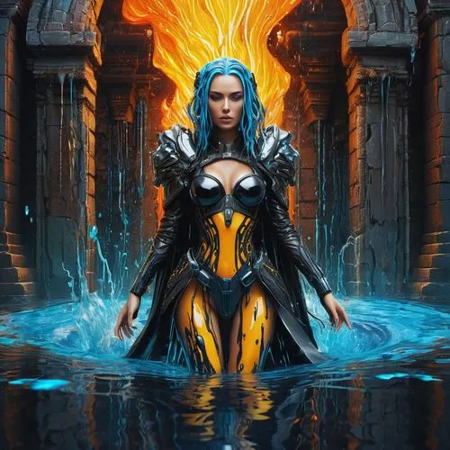 sorceror,fantasy picture,velika,blue enchantress,sorceress,fire and water,fantasy art,kasriel,shadrake,fantasy portrait,dagestanis,water lotus,ridala,taleyarkhan,elona,saphira,vaivara,jaina,rivara,aegon,Photography,Artistic Photography,Artistic Photography 05