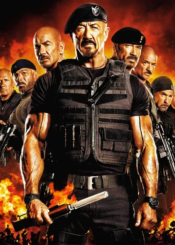 EXCLUSIVE: The Expendables 2 Cast Interviews!,special forces,swat,action film,task force,machete,mercenary,surival games 2,aop,theater of war,shooter game,marines,crossbones,policia,full metal,police 