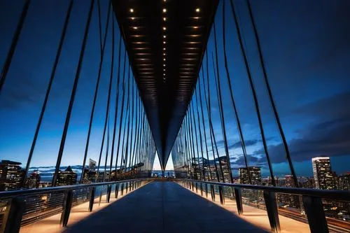 anzac bridge,skybridge,bridged,angel bridge,footbridge,bridge new europe,rainbow bridge,passerelle,suspension bridge,brooklyn bridge,zakim,pont,standbridge,puentes,brug,harbor bridge,light trail,sydney bridge,blue hour,skywalks,Illustration,Paper based,Paper Based 10