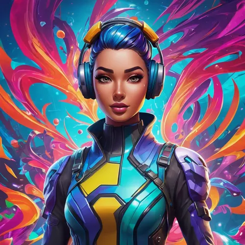 vector girl,nova,cg artwork,symetra,portrait background,electro,vector art,custom portrait,echo,andromeda,colorful background,fantasy portrait,world digital painting,vector,vector illustration,aura,electric,sci fiction illustration,art background,avatar,Illustration,Realistic Fantasy,Realistic Fantasy 39