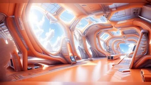 spaceship interior,futuristic landscape,sky space concept,ufo interior,space port,fractal environment,spaceship space,airlock,spaceport,silico,spaceborne,hyperspace,space voyage,spaceway,virtual landscape,holodeck,graecorum,spacelab,cinema 4d,portal