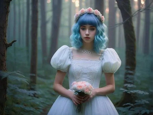 faerie,faery,ballerina in the woods,dead bride,fairy queen,fairy forest,eurydice,enchanted forest,fairie,karou,bluebeard,mystical portrait of a girl,blue enchantress,persephone,elopement,fairyland,frosta,behenna,the bride,cocorosie,Conceptual Art,Daily,Daily 30