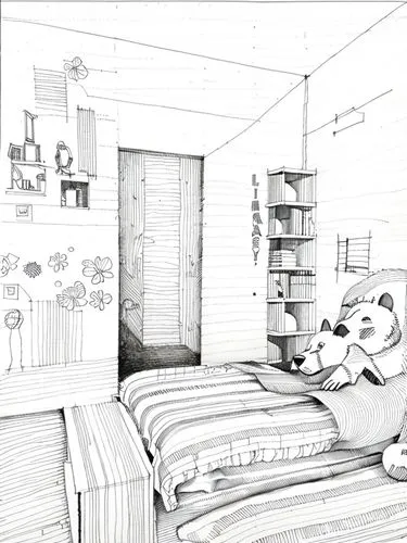 bedroom,children's bedroom,sleeping room,home interior,modern room,3d rendering,boy's room picture,room newborn,guest room,core renovation,guestroom,house drawing,room,floorplan home,baby room,treatment room,dog illustration,kids room,shared apartment,dormitory,Design Sketch,Design Sketch,Fine Line Art