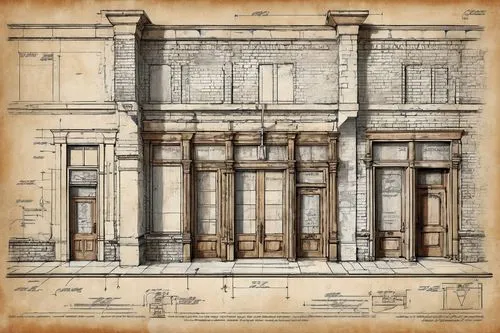 house drawing,rowhouses,shopfronts,rowhouse,facade painting,pediments,mansard,antique construction,elevations,old architecture,frontages,driehaus,italianate,rebuildings,pilasters,wooden facade,facades,digiscrap,houses clipart,sketchup,Unique,Design,Blueprint