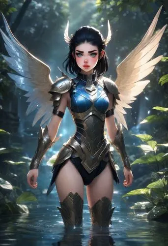 female warrior,fantasy woman,archangel,vayne,hawkgirl,karpas,Photography,Cinematic