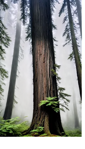 redwood tree,redwoods,old-growth forest,redwood,foggy forest,spruce forest,fir forest,temperate coniferous forest,douglas fir,spruce-fir forest,coniferous forest,spruce trees,big trees,sitka spruce,sugar pine,tropical and subtropical coniferous forests,evergreen trees,northwest forest,eastern hemlock,larch forests,Illustration,Paper based,Paper Based 29