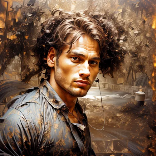 italian painter,robert harbeck,jack rose,daemon,photo painting,fantasy portrait,painter,oil painting on canvas,edit icon,artistic portrait,autumn icon,artist portrait,world digital painting,oil painting,romantic portrait,disheveled,fantasy art,portrait background,thomas heather wick,art painting