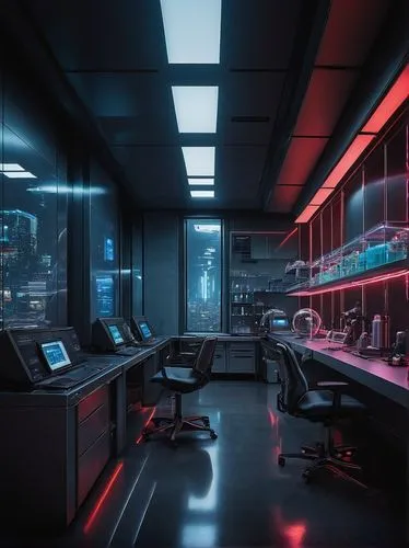 computer room,ufo interior,spaceship interior,cyberscene,cybertown,terminals,cyberpunk,cybercity,cyberport,arktika,the server room,sci - fi,scifi,modern office,cyberworld,neon human resources,laboratory,cybersmith,kaidan,retro diner,Conceptual Art,Oil color,Oil Color 12