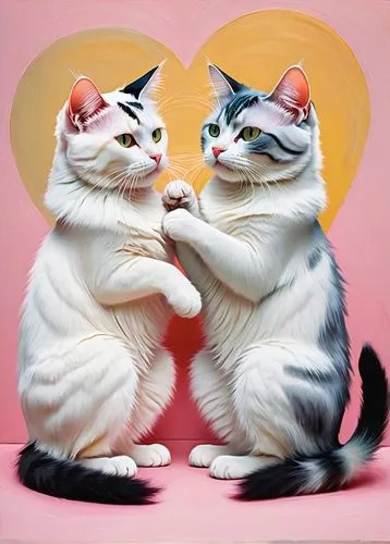 cat love,cat lovers,a heart for animals,heart clipart,two cats,puffy hearts,couple in love,two hearts,neon valentine hearts,cat image,luv is luv,cat vector,cat kawaii,vintage cats,love couple,american shorthair,double hearts gold,capricorn kitz,love heart,heart in hand,Art,Artistic Painting,Artistic Painting 05