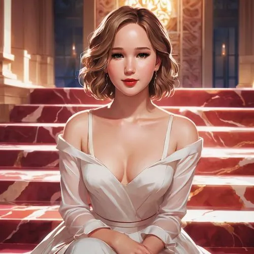 bdo,jennifer lawrence - female,leighton,katniss,elegant,portrait background,noblewoman,pianist,catherine,olivia,zellweger,heiress,rosalyn,vestal,sobchak,barbra,elizabeth,hrh,lyuba,cinderella,Illustration,Japanese style,Japanese Style 03