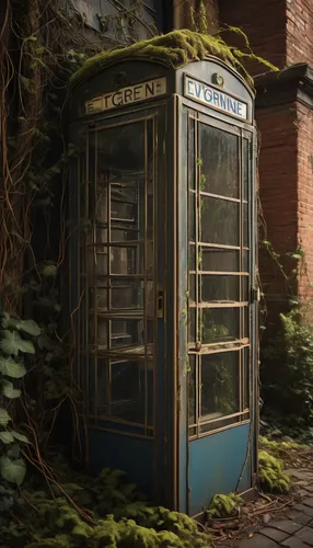 telephone booth,phone booth,payphone,tardis,courier box,letter box,newspaper box,pay phone,metallic door,abandoned,garden shed,old door,iron door,dr who,outhouse,telephone,derelict,disused,lost places,doctor who,Photography,General,Sci-Fi