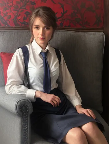 school skirt,secretarial,headmistress,secretary,aspandiyarova,kotova,sitting on a chair,schoolteacher,chambermaid,cute tie,sevda,alenka,school clothes,karimova,stewardess,kulikova,zurabishvili,a uniform,uniform,khokhlova