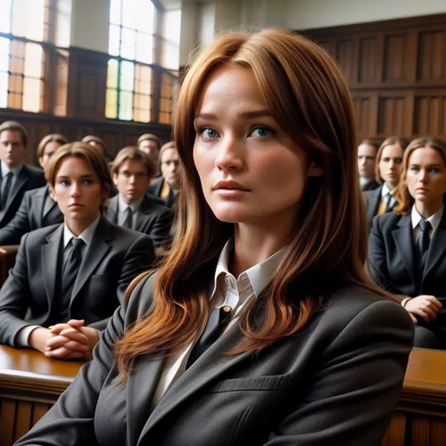 robin wright 21 yo, inquisitive expression,barrister,detention,lawyer,the girl's face,private school,clary,jury,attorney,hitchcock,the hunger games,katniss,clove,school uniform,businesswomen,head woma