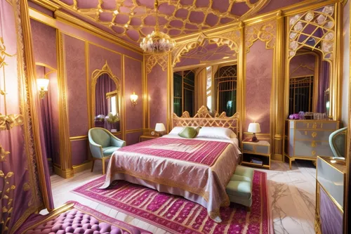 ornate room,napoleon iii style,riad,luxury bathroom,damask,hotel de cluny,great room,chateau margaux,beauty room,versailles,moroccan pattern,luxury hotel,moorish,morocco,four poster,luxurious,chambord,bridal suite,luxury,four-poster