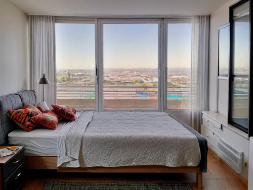 bedroom window,sky apartment,shared apartment,guestroom,hoboken condos for sale,penthouse apartment,room divider,window view,guest room,window treatment,modern room,new apartment,apartment lounge,an apartment,condo,great room,apartment,homes for sale in hoboken nj,hotel room,hotelroom