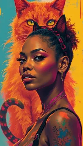 kittani,pussycat,cat vector,feline,azealia,kat