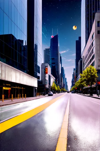 city highway,city scape,cityscapes,night highway,citylights,street lights,streetlights,sidestreets,urban landscape,cartoon video game background,asphalt road,nightscape,city lights,evening city,racing road,motorcity,streetscapes,streetscape,boulevard,superhighways,Conceptual Art,Sci-Fi,Sci-Fi 30