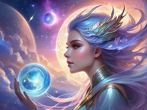 fantasy portrait,jaina,fantasy art,zodiac sign libra,fantasy picture,blue enchantress,Illustration,Realistic Fantasy,Realistic Fantasy 01