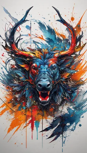 Craft a dynamic Redbull logo surrounded by racing elements.,tribal bull,painted dragon,barong,horoscope taurus,bison,the zodiac sign taurus,buffalo,zodiac sign leo,lion head,bull,trioceros,lion,dragon