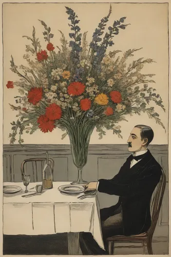 floral arrangement,flower arranging,floral decorations,ikebana,floral composition,enrico caruso,with roses,napoleon iii style,with a bouquet of flowers,apéritif,flower arrangement,french valentine,floristry,flower arrangement lying,bistrot,adolphe,red carnation,verrine,rosebushes,lisianthus,Illustration,Black and White,Black and White 23