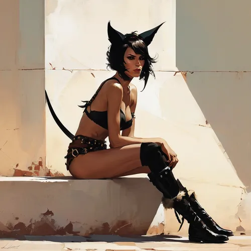 background,croft,catwoman,black cat,stray cat,alley cat,feline look,feline,huntress,feral,feral cat,desert fox,domestic short-haired cat,cat ears,halloween black cat,wild cat,cat eyes,kat,cat warrior,