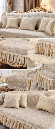 Thicken Plush Fabric Sofa Cover Lace Slip Resistant Slipcover Seat European Style Couch Cover Sofa Towel,torrone,parmigiano-reggiano,limburger cheese,stack of cheeses,lavash,saint-paulin cheese,lefse,