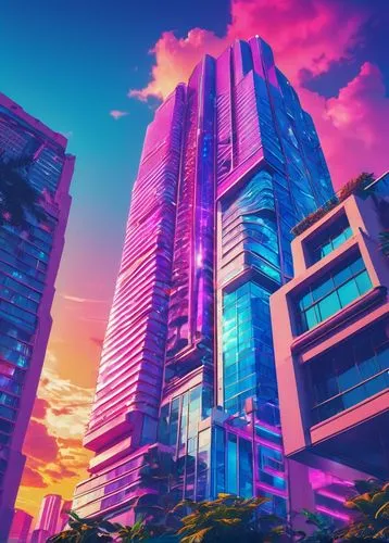 colorful city,skyscrapers,cybercity,skyscraper,skyscraping,shinjuku,sky apartment,cityscape,honolulu,miami,bgc,tokyo city,fantasy city,skycraper,megapolis,futuristic landscape,makati,vdara,waikiki,sky city,Conceptual Art,Sci-Fi,Sci-Fi 28