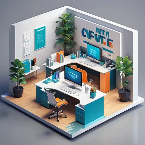 creative office,modern office,working space,blur office background,cinema 4d,office desk,office automation,offices,graphic design studio,property exhibition,desk,office,furnished office,computer desk,digital marketing,3d rendering,copy space,background vector,secretary desk,helpdesk,Unique,3D,Isometric