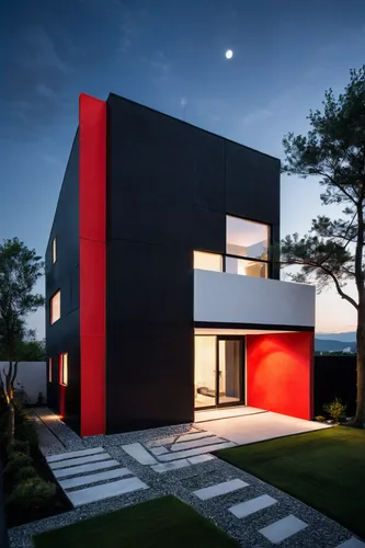 cube house,cubic house,modern house,modern architecture,dunes house,landscape red,frame house,red milan,smart house,archidaily,japanese architecture,smart home,red roof,residential house,modern style,contemporary,smarthome,house shape,ruby red,residential,Photography,Documentary Photography,Documentary Photography 15