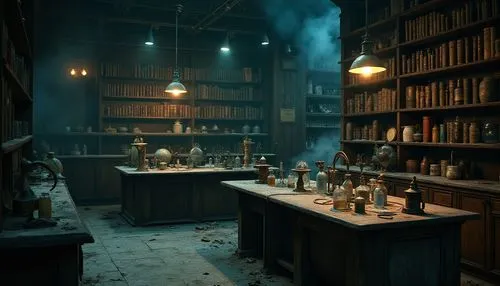 apothecary,potions,perfumery,laboratory,laboratories,chemical laboratory,herbology,candlemaker,miniaturist,laboratorium,study room,apothecaries,alchemists,perfumers,dark cabinetry,perfumer,scriptorium,victorian kitchen,bookshelves,alchemy,Photography,General,Realistic