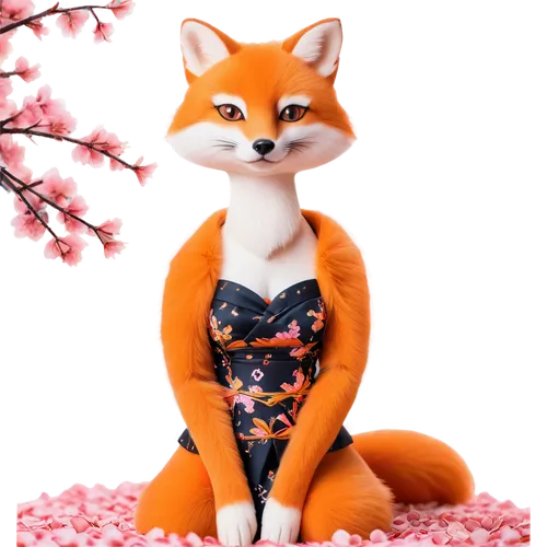 cute fox,foxxy,garden-fox tail,japanese sakura background,spring background,foxl,fox,outfox,foxxx,adorable fox,a fox,springtime background,kitsune,tsunoda,foxx,little fox,flower background,hanami,japanese floral background,yumiko,Illustration,Abstract Fantasy,Abstract Fantasy 12