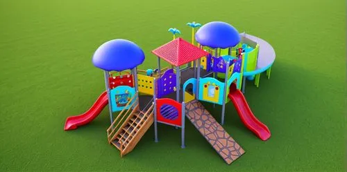 an outdoor playground that is shown in the daytime,playpens,play tower,playset,children's playground,playspace,playgrounds,Photography,General,Realistic