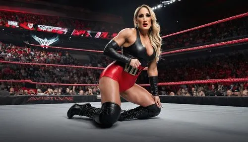 lady honor,charlotte,toni,brie,celtic queen,rhea,maria,wrestling,santana,wrestling shoe,eva,kendo,professional wrestling,splint boots,catch wrestling,trample boot,red background,ronda,ale,heel,Conceptual Art,Oil color,Oil Color 05