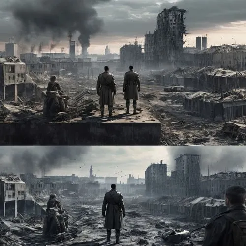 stalingrad,kurilsk,dunkirk,warshavsky,post-apocalyptic landscape,destroyed city,battlefields,valdostan,post apocalyptic,varsavsky,verdun,carentan,chertkov,lost in war,pripyat,bastogne,apocalyptic,tannenberg,postapocalyptic,gunkanjima,Conceptual Art,Fantasy,Fantasy 33