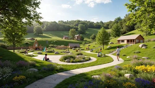 ecovillages,ecovillage,3d rendering,landscaped,landscape designers sydney,landscape design sydney,vegetables landscape,nature garden,cohousing,landscape plan,home landscape,cottage garden,vegetable garden,hobbiton,render,renderings,english garden,the garden society of gothenburg,green garden,kleinbahn