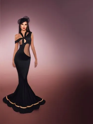 a woman in a black and green dress standing with her legs apart,derivable,maraj,sherine,ahlam,a floor-length dress,taraji,Photography,General,Realistic