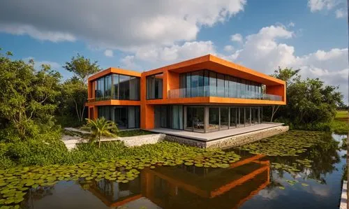 mayakoba,florida home,dunes house,house with lake,modern house,house by the water,Photography,General,Fantasy