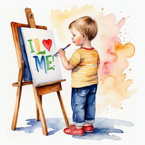 painter,watercolourist,art painting,heart clipart,children drawing,kids illustration,Illustration,Paper based,Paper Based 24