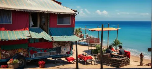 popeye village,haiti,cuba background,zanzibar,beach restaurant,dahab island,beach bar,kohphangan,seaside resort,varadero,stilt houses,uluwatu,fishing village,cuba beach,roatan,curacao,stilt house,beac