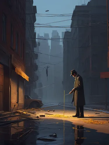 alleyway,sci fiction illustration,scythe,alley,blind alley,evening atmosphere,stray,slums,world digital painting,transistor,street scene,concept art,suburb,rescue alley,the wanderer,atmosphere,stray work,desolate,digital painting,wanderer,Conceptual Art,Sci-Fi,Sci-Fi 07