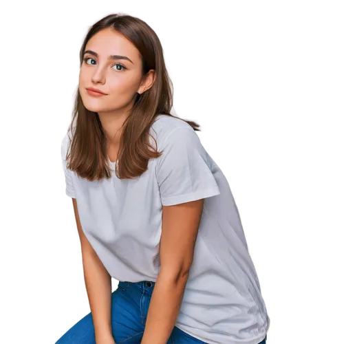 girl on a white background,portrait background,colored pencil background,girl in t-shirt,digital painting,colorizing,jeans background,marzia,girl portrait,grey background,white background,digital drawing,digital art,rainbow pencil background,yellow background,color background,on a white background,denim background,transparent background,photo painting,Art,Artistic Painting,Artistic Painting 48