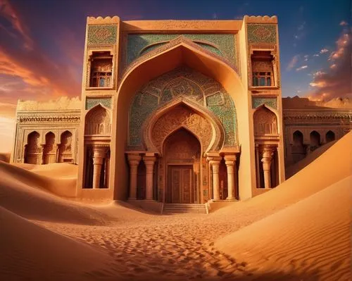 agrabah,islamic architectural,arabic background,hrab,mihrab,deruta,semidesert,kashan,house of allah,rem in arabian nights,husseiniyah,diriyah,karakas,benmerzouga,hurriyah,arabiyah,persian architecture,shadhili,maqdadiyah,mustansiriyah,Conceptual Art,Oil color,Oil Color 23