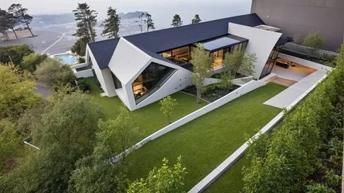 cube house,modern house,modern architecture,dunes house,cubic house,house shape,roof landscape,landscape design sydney,residential house,landscape designers sydney,garden design sydney,garden elevation,inverted cottage,grass roof,folding roof,house in the mountains,frame house,house in mountains,private house,metal roof,Photography,General,Realistic