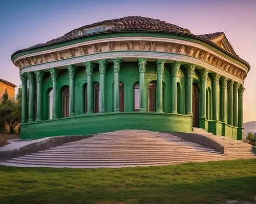 bahai,greek temple,janiculum,zappeion,palladian,marble palace,temple of diana,capitolium,roman temple,rotundas,evagora,chhatri,bramante,temple of hercules,rotunda,egyptian temple,tblisi,rashtrakuta,caserta,ryswick,Art,Classical Oil Painting,Classical Oil Painting 22