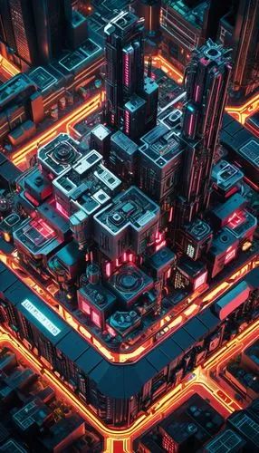 cybercity,cybertown,microdistrict,cyberport,metropolis,megapolis,micropolis,cyberview,black city,oscorp,circuitry,cyberia,cyberpunk,cyberscene,voxel,arcology,circuit board,tron,cyberworld,cybersmith,Conceptual Art,Sci-Fi,Sci-Fi 09