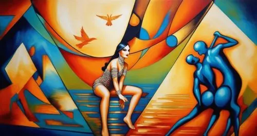 Painting Abstract Body Art Oil Painting
,lempicka,demoiselles,paschke,bodypainting,dubbeldam,welin,mousseau,glass painting,pintura,body painting,pintor,art deco woman,uvi,leger,lichenstein,viveros,bat