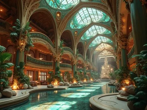 gaylord palms hotel,galleria,wintergarden,conservatory,venetian hotel,harrod,harrods,winter garden,emirates palace hotel,galeries,medinah,chhatris,riad,atriums,arcades,dragon palace hotel,hotel lobby,caesars palace,naboo,splendours,Photography,General,Realistic