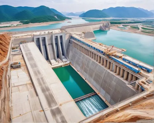 hydropower,hydroelectricity,hydroelectric,hydropower plant,waterpower,water power,dams,oker dam,npdes,tarbela,polavaram,hydroponically,feedwater,spillways,dam,megaprojects,desalination,reservoirs,penstock,toktogul dam,Illustration,Japanese style,Japanese Style 01